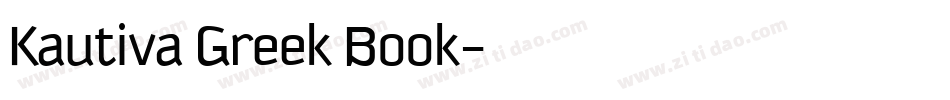 Kautiva Greek Book字体转换
